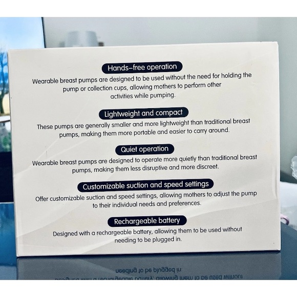 Brand New White Box S9 Mom Cozy Breast Pump Retail $400.00 NEW - Picture 2 of 2